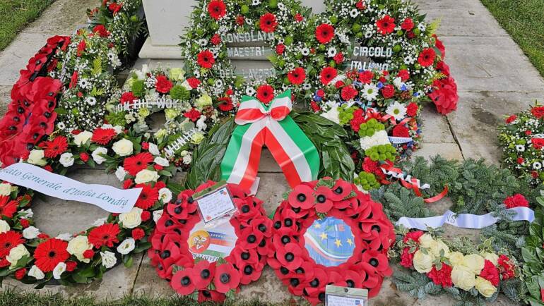5 Novembre 2023 –  Al cimitero di Brookwood, la Commemorazione dei caduti Italiani organizzata dall’Ufficio dell’Addetto alla Difesa dell’Ambasciata d’Italia nel Regno Unito
